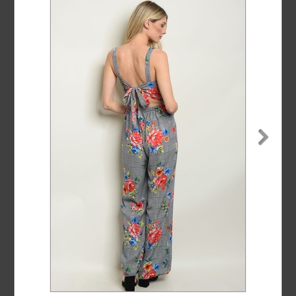 🆕💐 Women Floral Print Jumpsuit - Picture 2 of 3